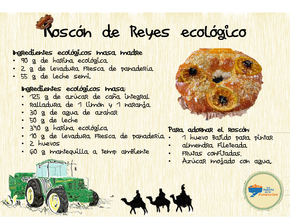 Receta Ecológica. Roscón de Reyes